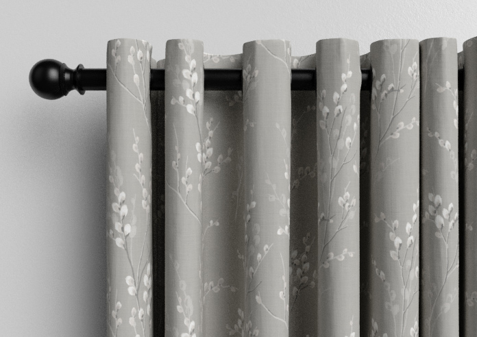 Laura Ashley Pussy Willow, Steel - Made to Measure Curtains - Image 12